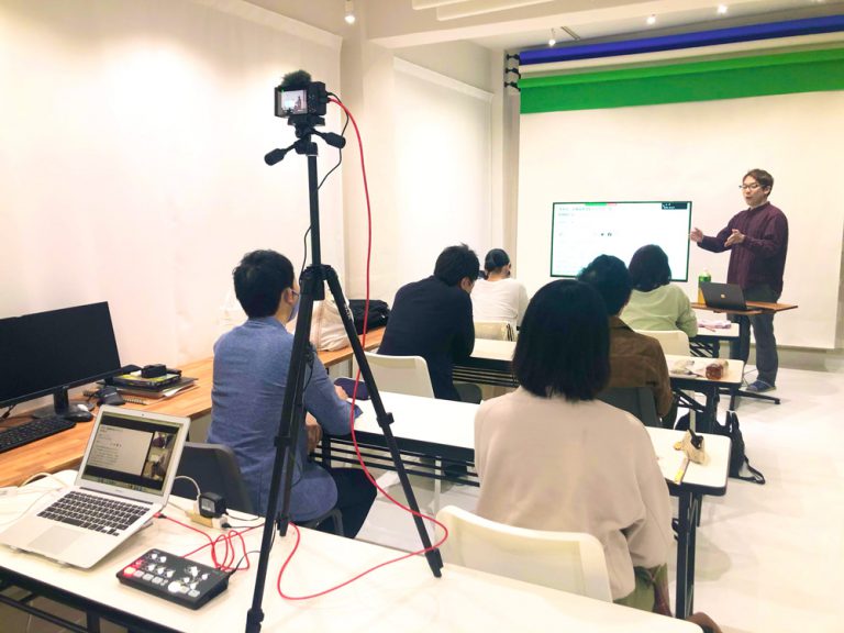 白ホリスタジオでのセミナー収録とライブ配